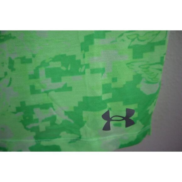 Under Armour 1361466 162 Men's Sz S Green Fitted Heat Gear Breeze Run S/S Shirt - Picture 4 of 4